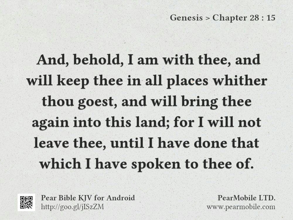 Genesis, Chapter 28:15
